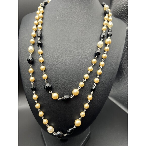 White House Black Market Double-Strand Necklace - Picture 6 of 8